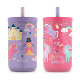 Bop 12oz Leakproof Kids Tumbler with Optional Straw, Set of 2