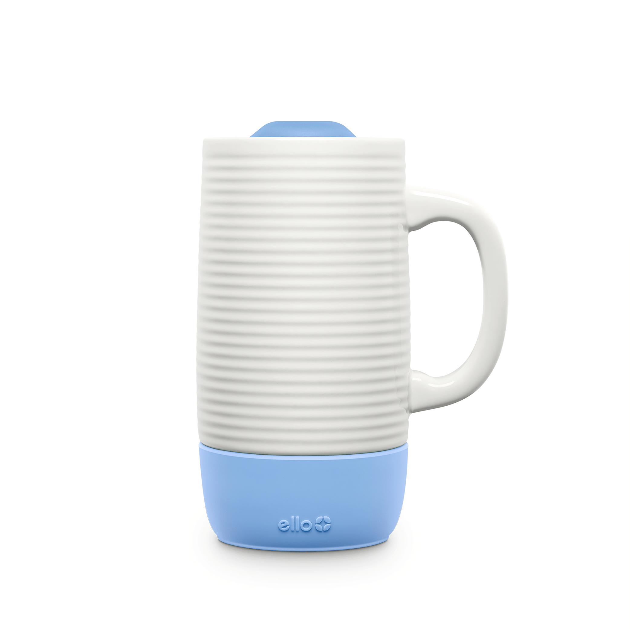 Ello Jane Ceramic Travel Mug with Spill-Resistant Slider Lid, 18 oz