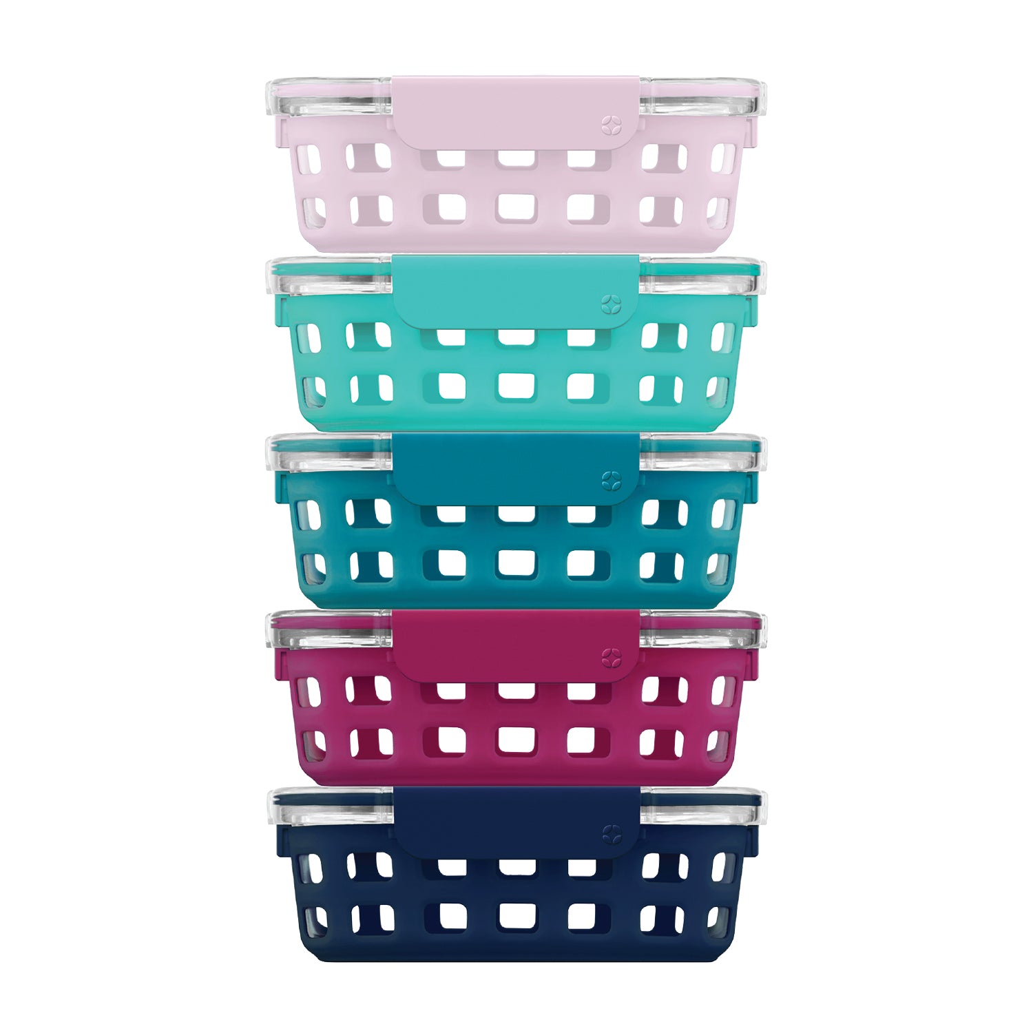 Ello Duraglass™ Round Meal Prep Containers, Set of 5