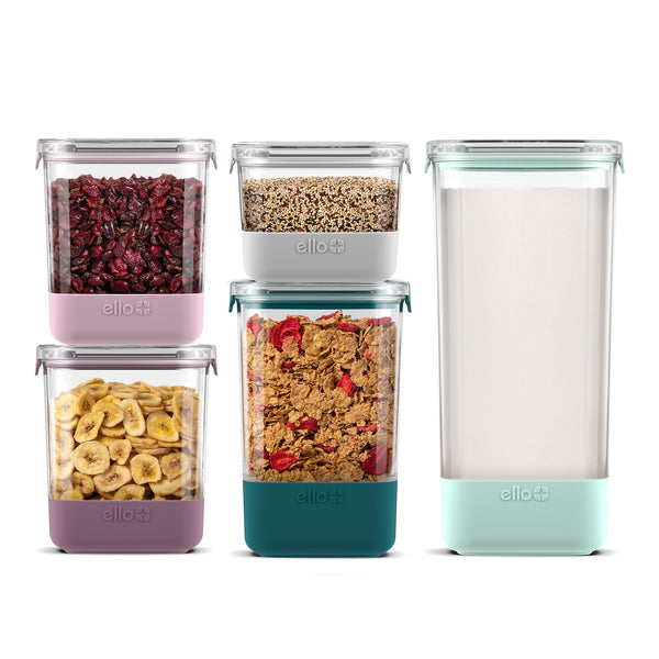 4 Cup Plastic Food Storage Canister with Airtight Lid – Ello