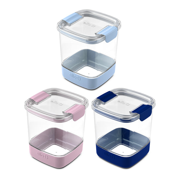 Ello 8pc Plastic Food Storage Canisters with Airtight Lids (Set of 4)