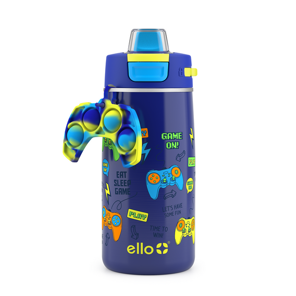 Ello Ride 12oz Stainless Steel Kids Water Bottle (Llamas)