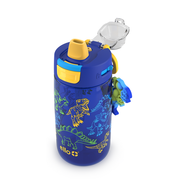 Ello 14oz Plastic Colby Pop! Water Bottle Fidget Accessory Unicorn