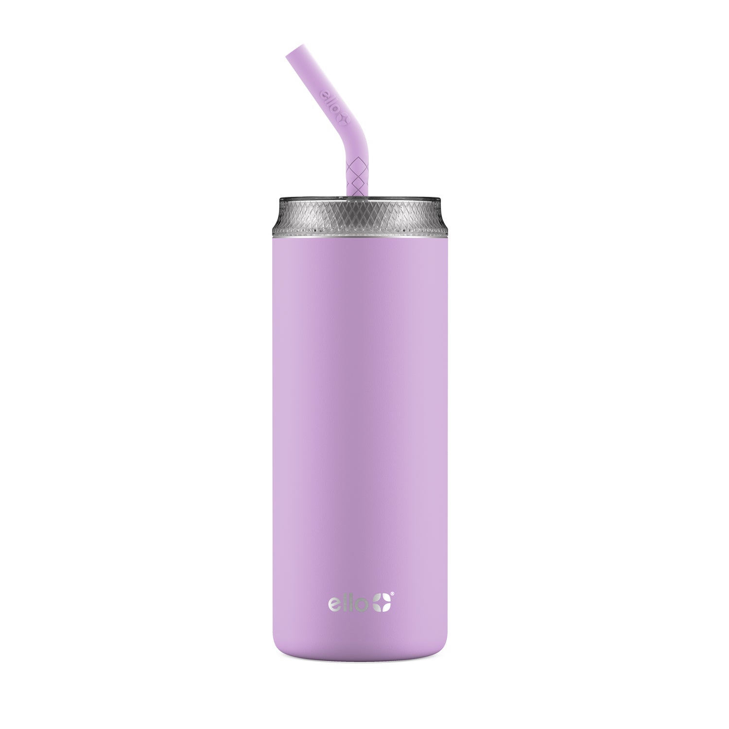 3D Purple Tone Mix Floral 20 oz insulated tumbler with lid and straw