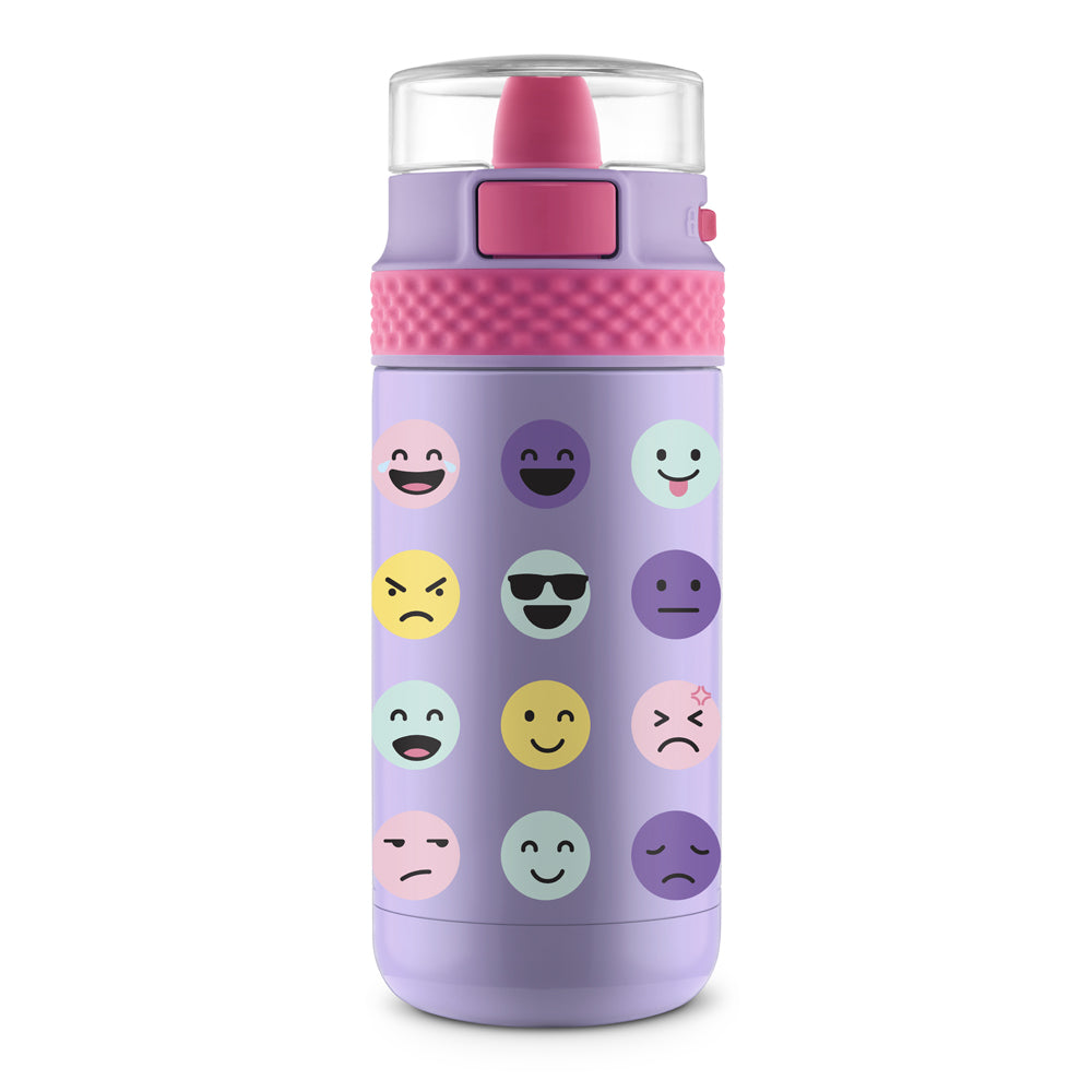 Ello Ride 12oz Stainless Steel Kids Water Bottle (Llamas)