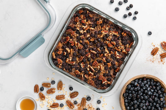 Blueberry Pecan Baked Oatmeal