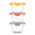 Color Lock® Glass 2 Cup Round 6pc Set
