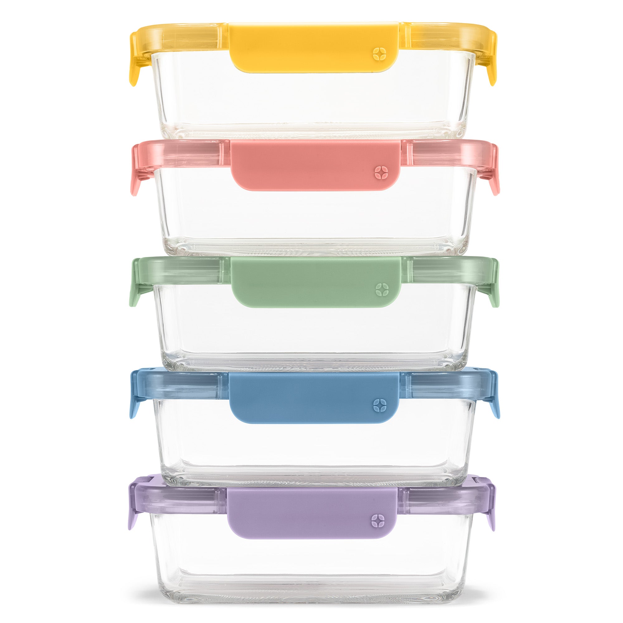 Glass Food Storage, 3.4 Cup Set of 5