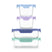 Color Lock® Glass 8pc Mixed Meal Prep Set