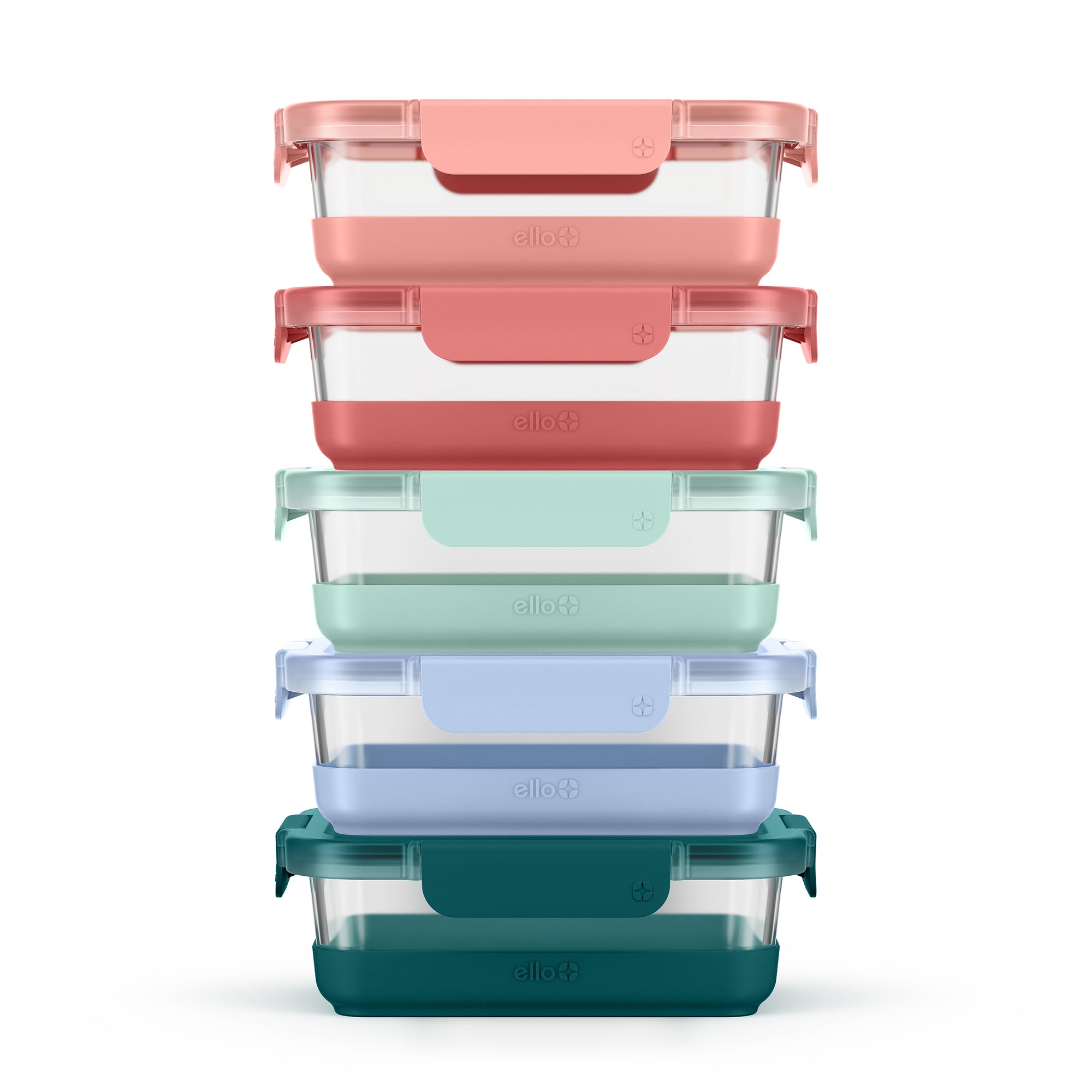 Ello Duraglass Refresh Meal Prep Containers