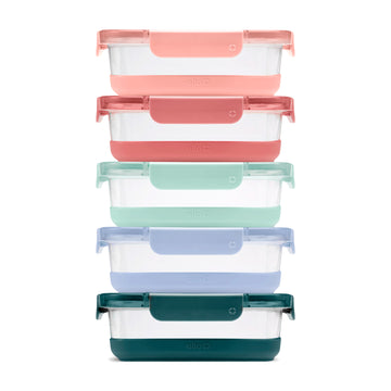 Ello Duraglass Refresh™ Meal Prep Containers, Set of 5