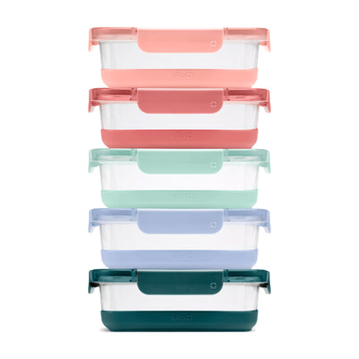 Ello Duraglass Refresh™ Meal Prep Containers, Set of 5