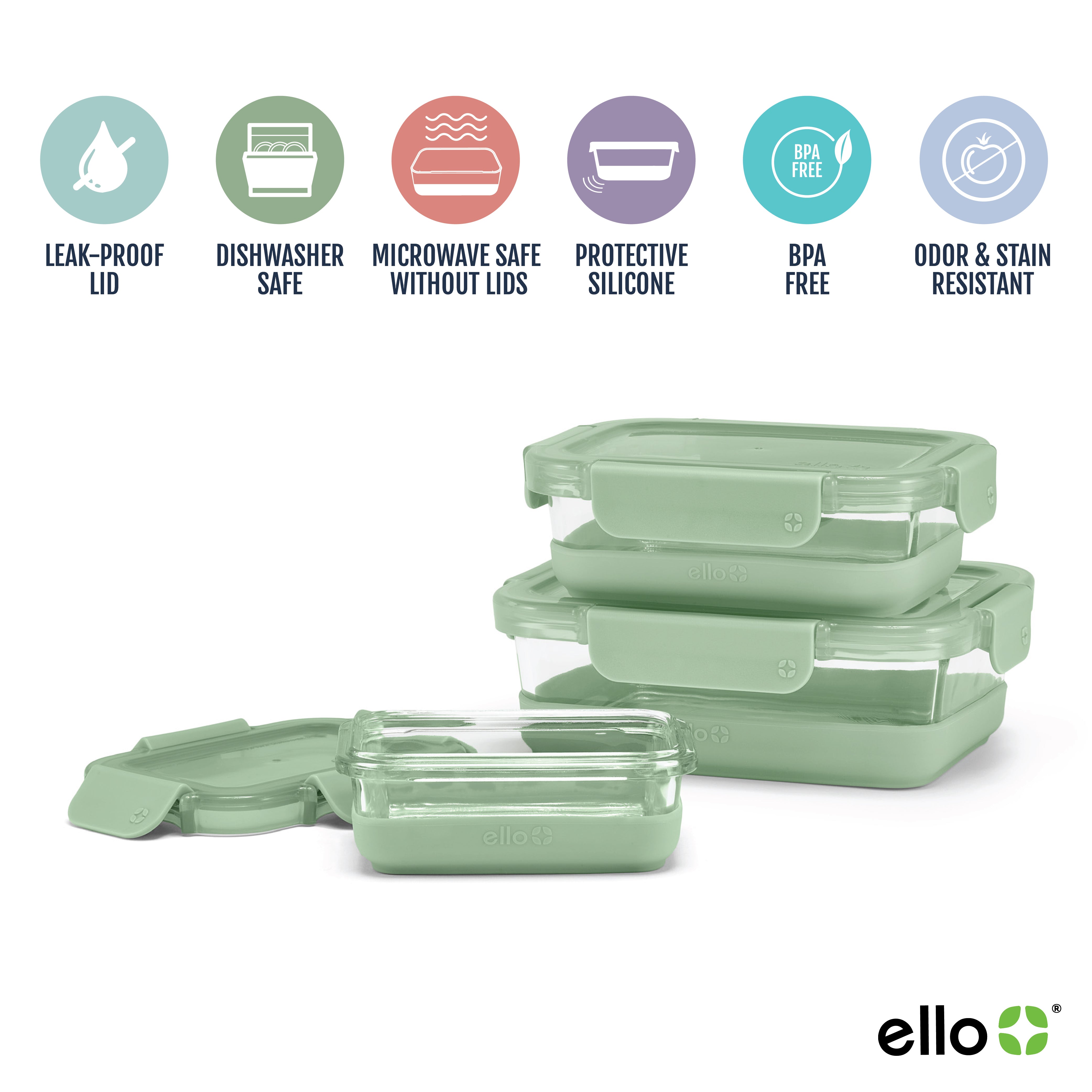 Ello Duraglass Refresh Food Storage - Thumbnail 2