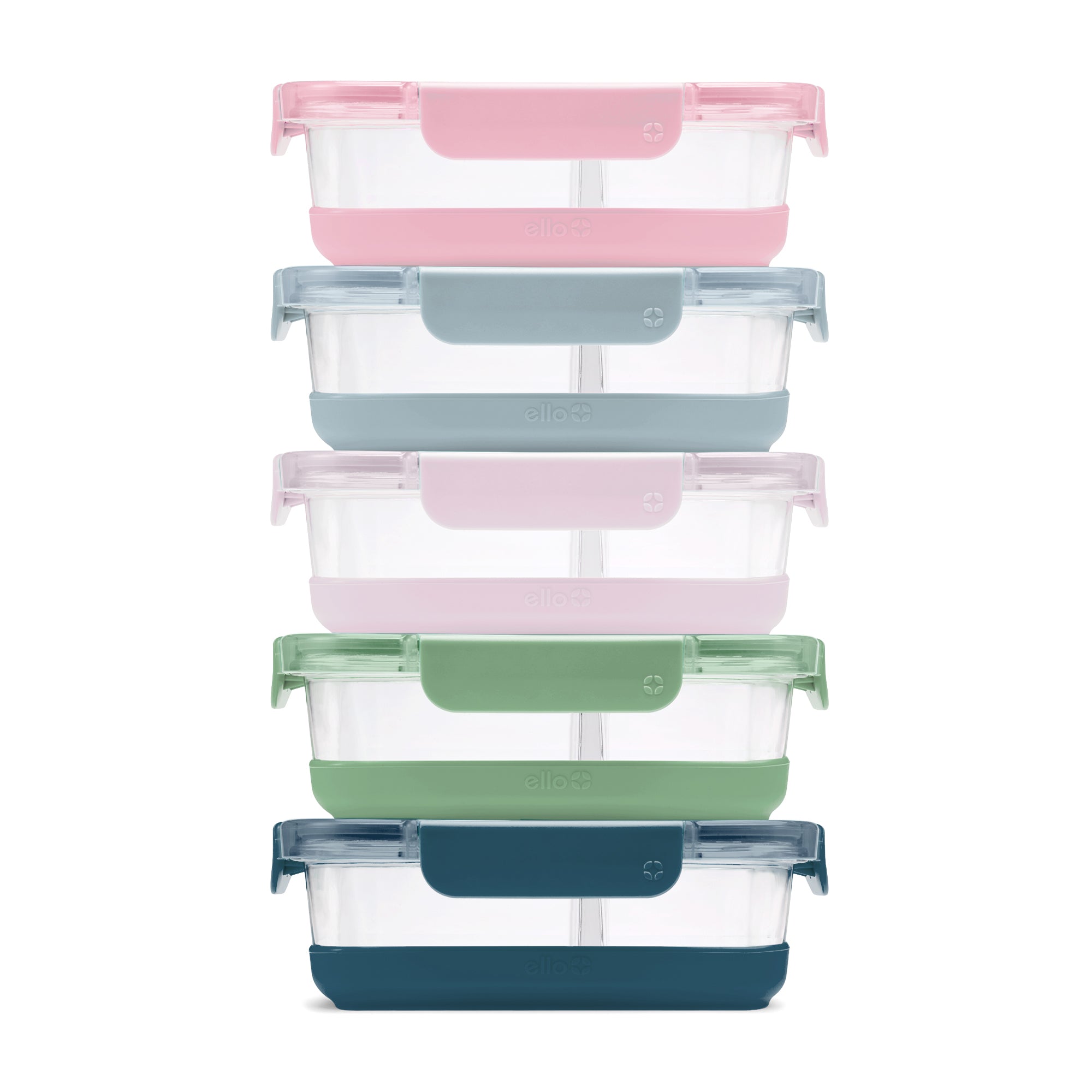 Ello Duraglass™ 10pc Meal Prep Set | Set of 5 | Glass Food Storage