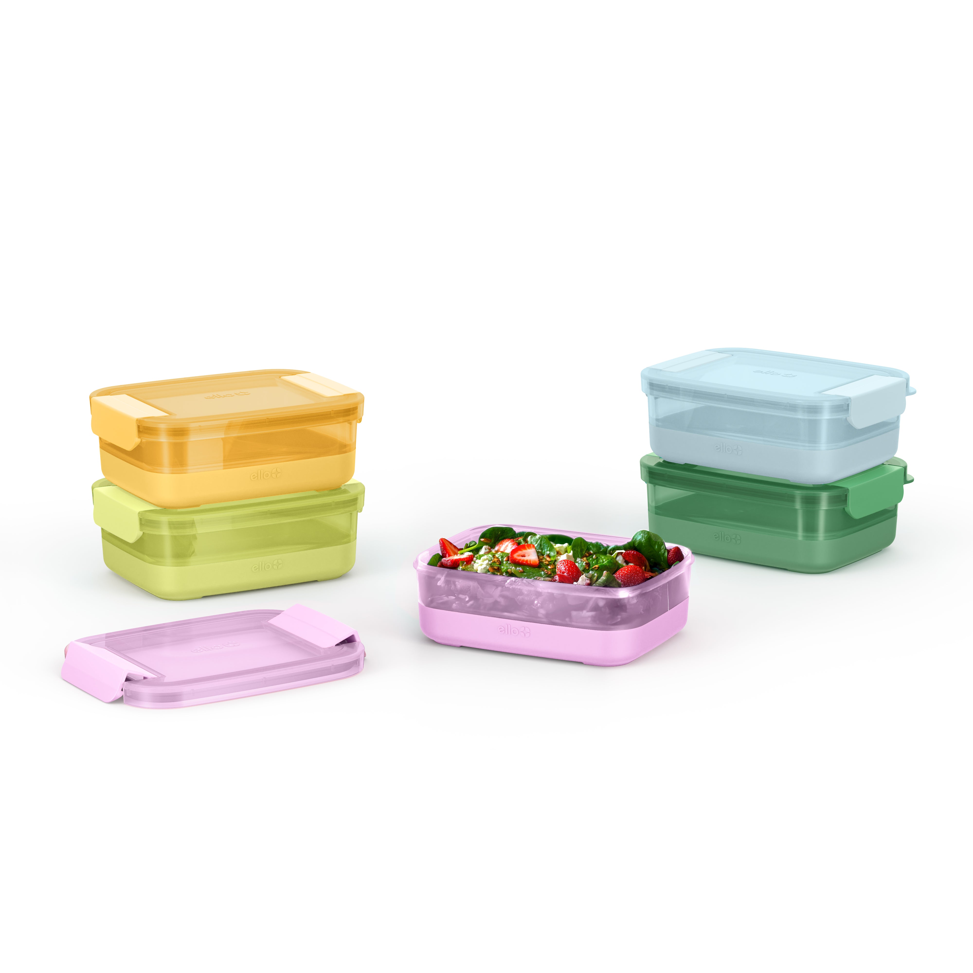 Plastic Food Storage Containers with Soft Base, Set of 5 - Thumbnail 4