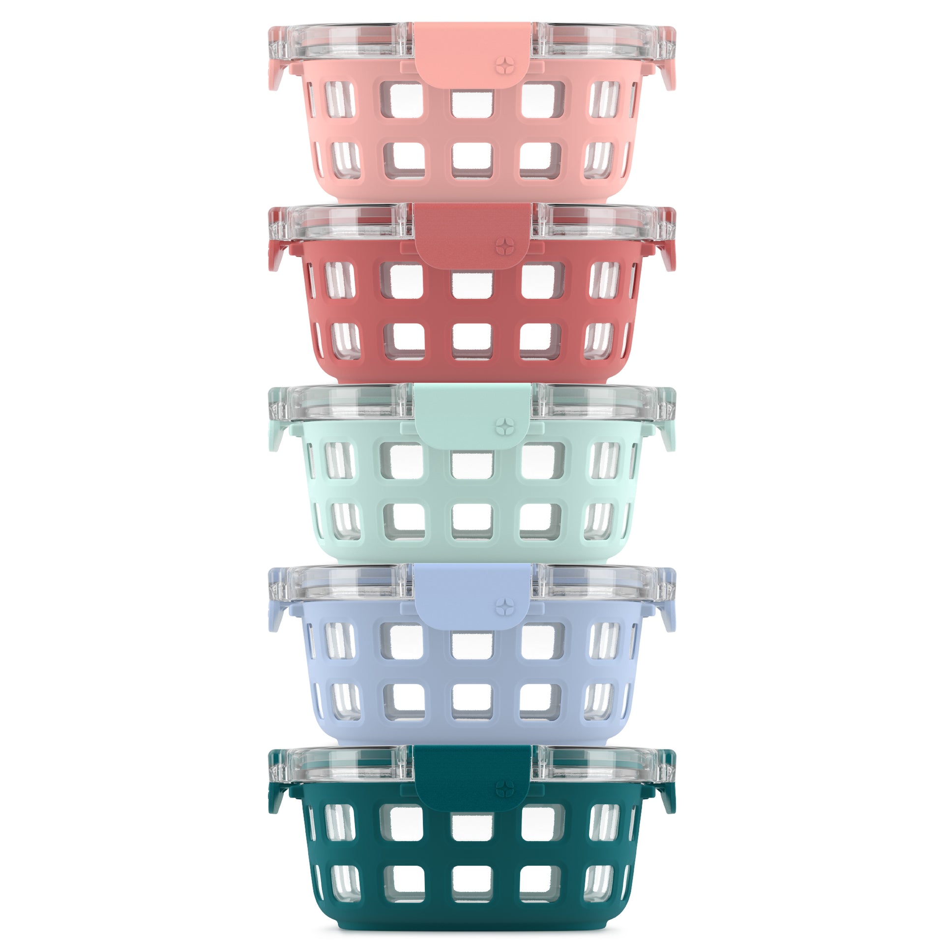Duraglass™ Round Meal Prep Containers, Set of 5