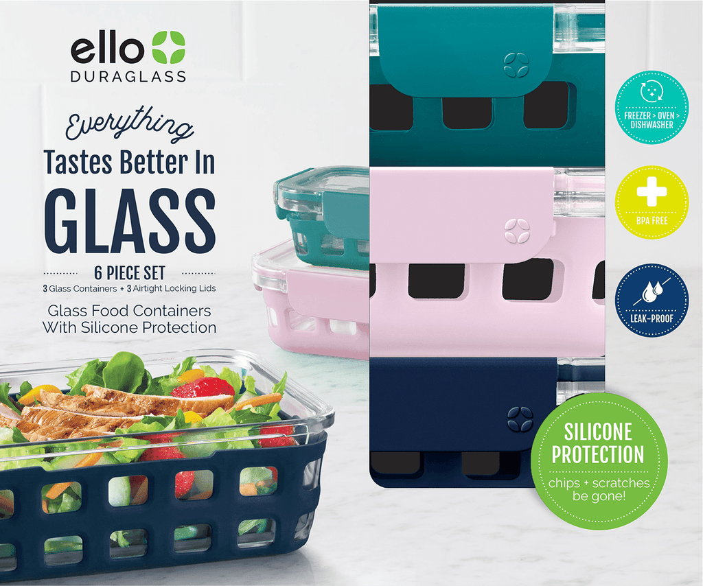 Ello Duraglass™ 6pc Food Storage Set