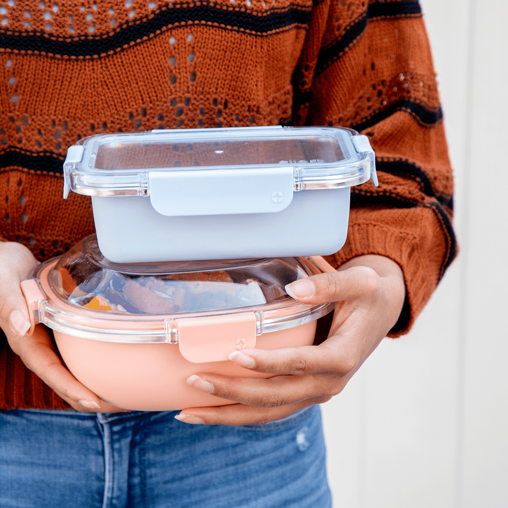 Meal Prep Lunch Kit: 3 Stainless Steel Storage Containers + Bag