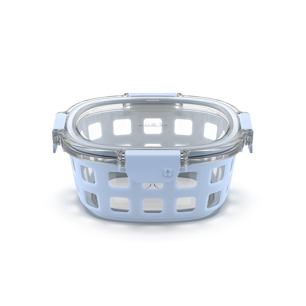 Ello Glass Meal Prep Containers W/ Non-Slip Base 3.4 Cup (Choose 1 Color) -  mundoestudiante