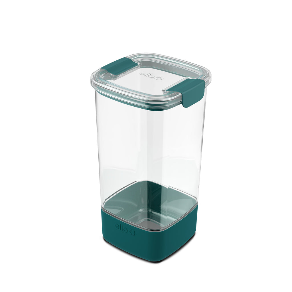 Ello Plastic Food Storage Canister w/Airtight Lid 9 cups Teal