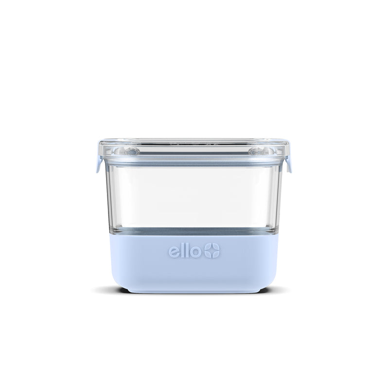 Ello Stainless Steel Lunch Bowl Food Storage Container with Leak-Proof Lid,  6.5 Cup, Peach