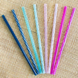 Plastic Reusable Straws - 8pk Set