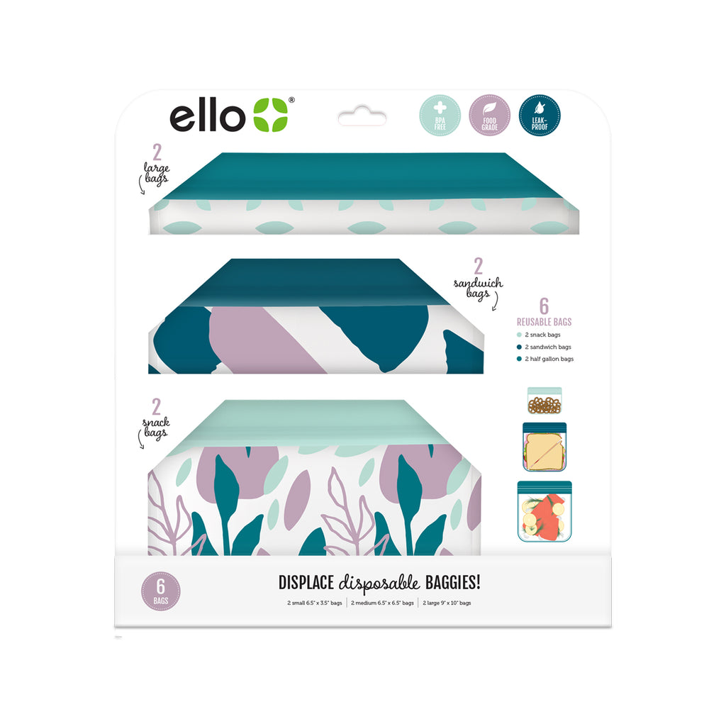 Reusable Storage Bags, Set of 6 – Ello