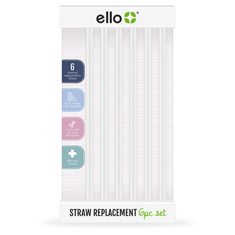 Ello 16-Piece Reusable Straw Set