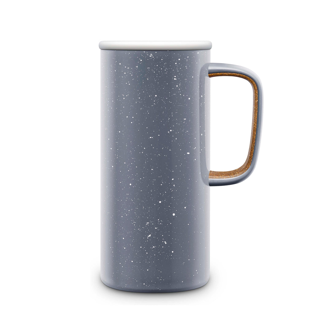 Flip Top Ceramic Insulated Travel Mug
