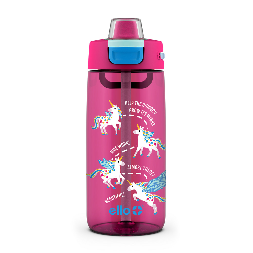 Water Tracking Bottle - Pink