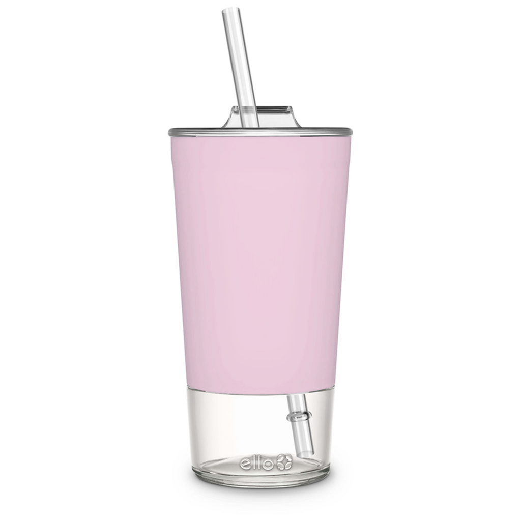 Kodrine Glass tumbler with straw and lid 20oz Glass